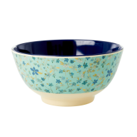 Blue Floral Print Melamine Bowl Rice DK